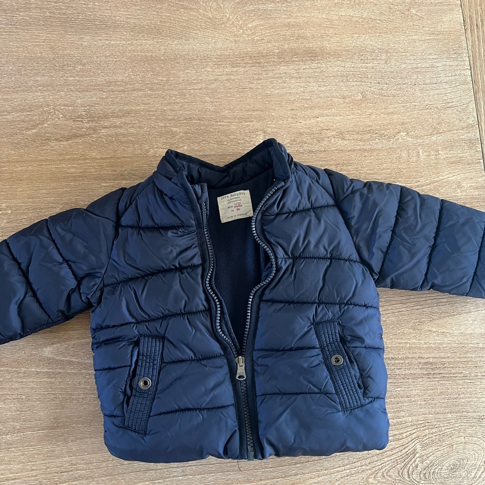 Baby boy Zara coat size 9/12 months